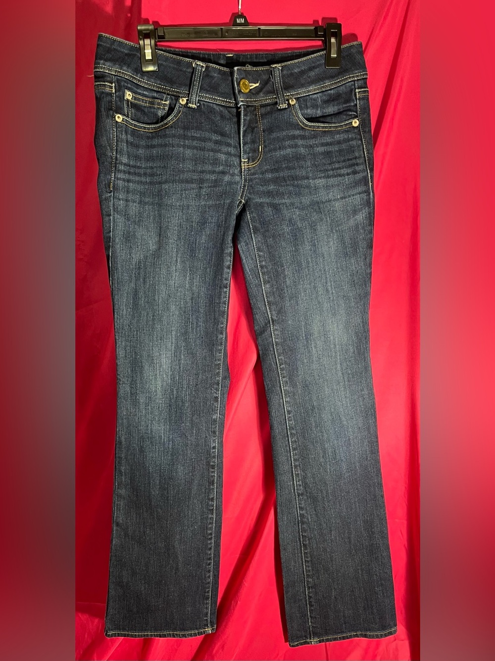American Eagle Outfitters Women'sSize 6 Stretch Slim Boot Cut Jeans - Dark Blue